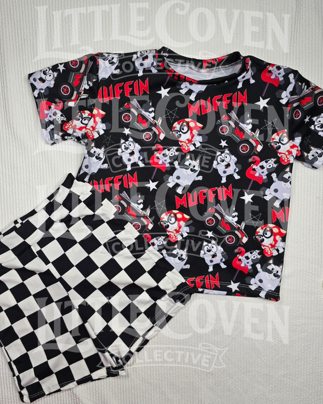 Muffin Comfy Set | Handmade Comfy Set | Lounge wear | Character Inspired | Checker