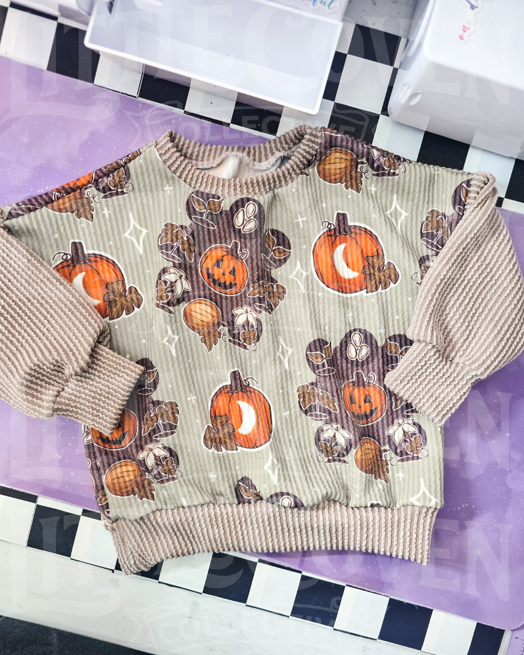 Kids Oversized Sweater | Fall Sweater | Pumpkin Sweater