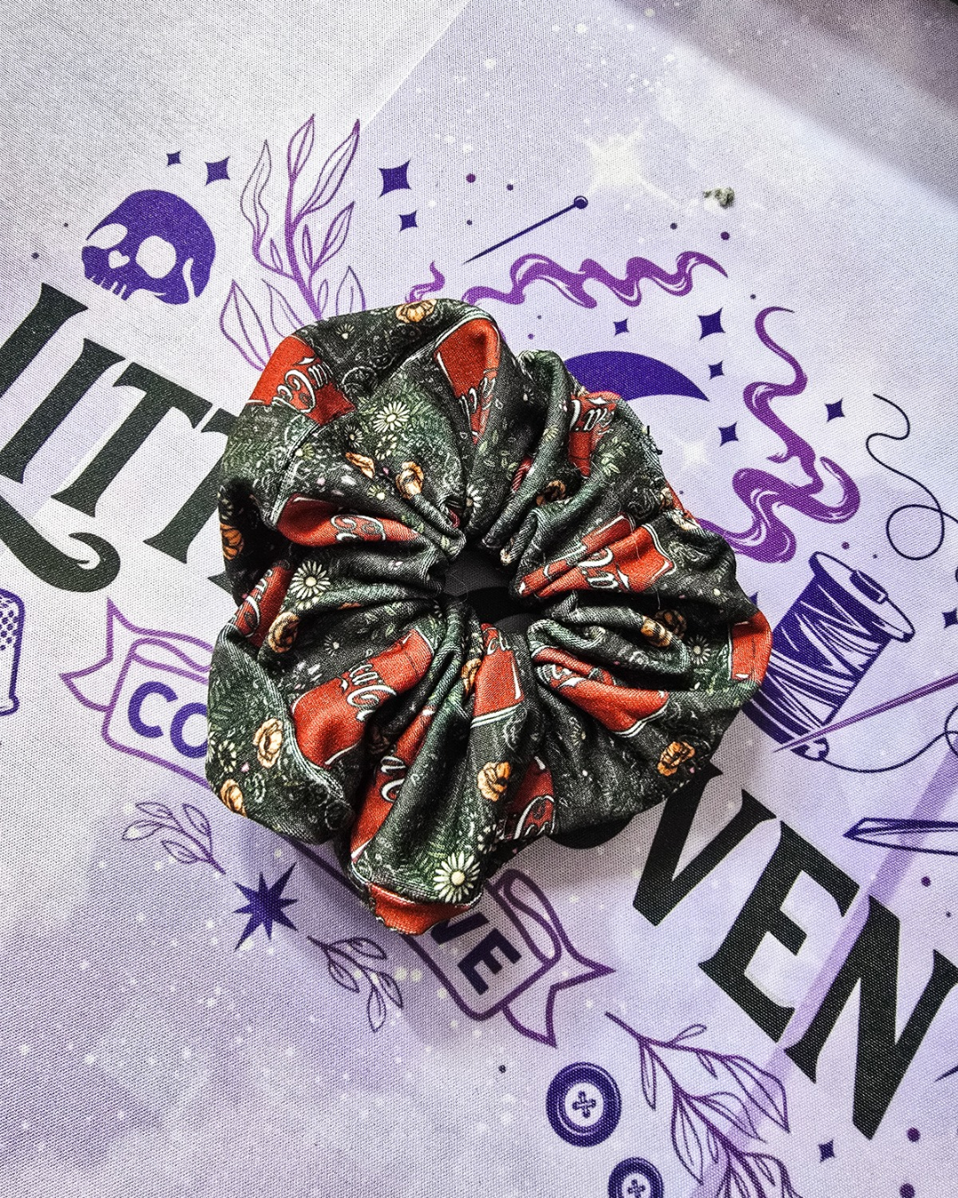 Floral Cola Scrunchie | Classic Size| Accessories|