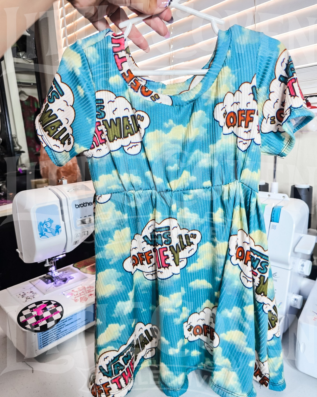 Van Cloud Scoop Neck Dress | Handmade Dress | Cloud Dress| Alt Inspired | Kids Clothing