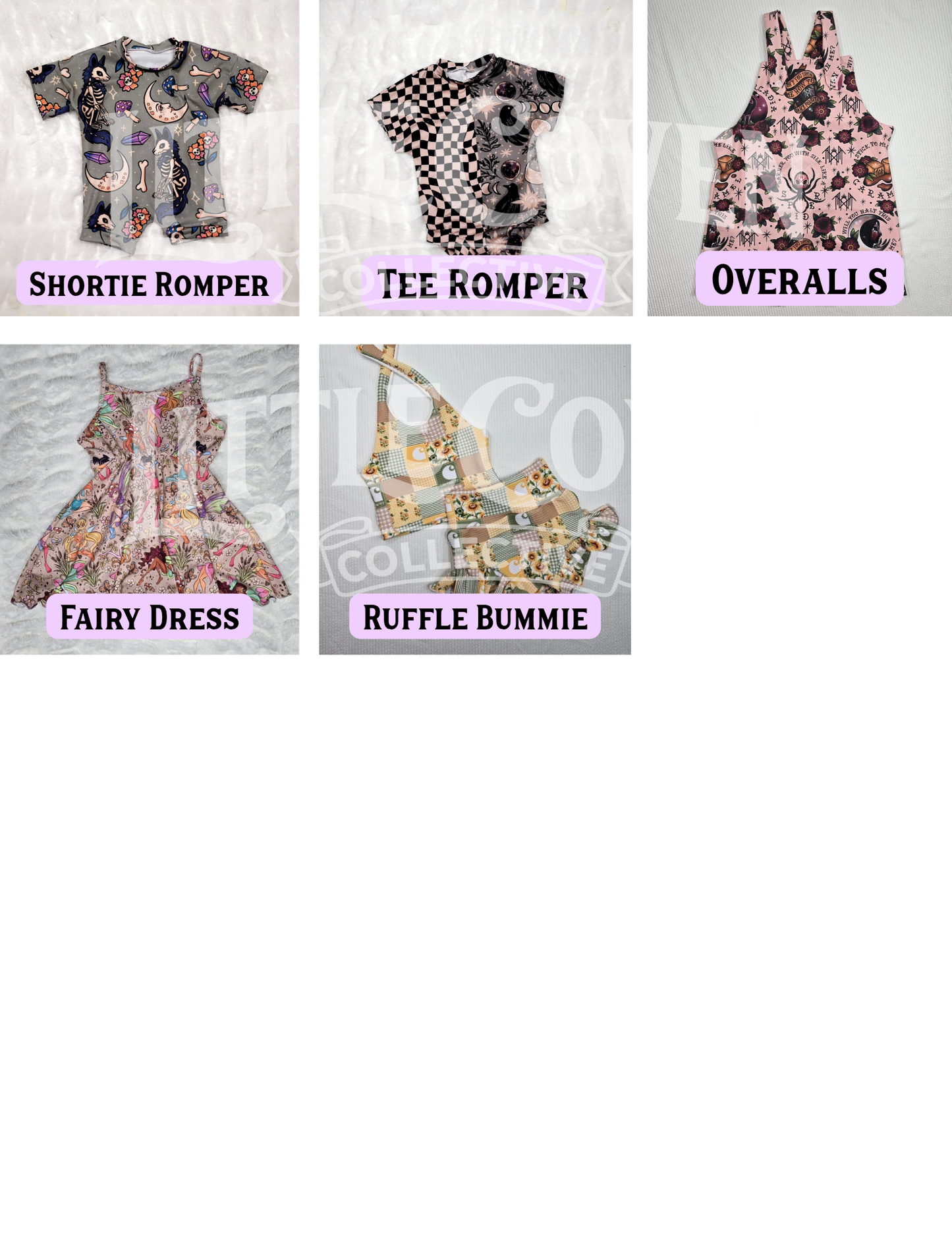 Custom Kids Clothing | Handmade Outfit | Custom Sets & One Pieces | Alternative Kids Wear | Witchy Whimsical Clothing