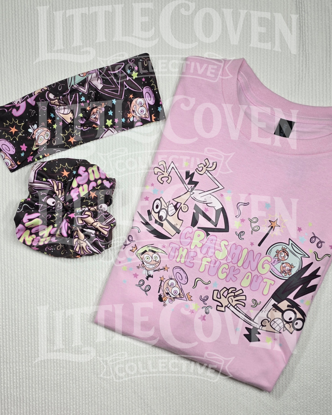Crashing Out Tshirt Bundle | Accessories | Headband | Character Inspired | Key Chain