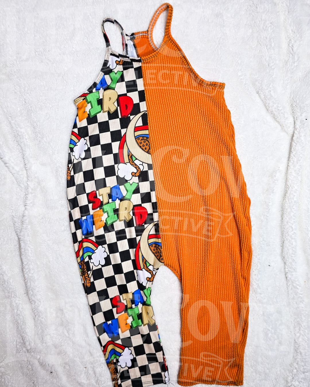Stay Weird Terran | Handmade Terran Romper | Color Block Terran | Alt Inspired | Kids Clothing