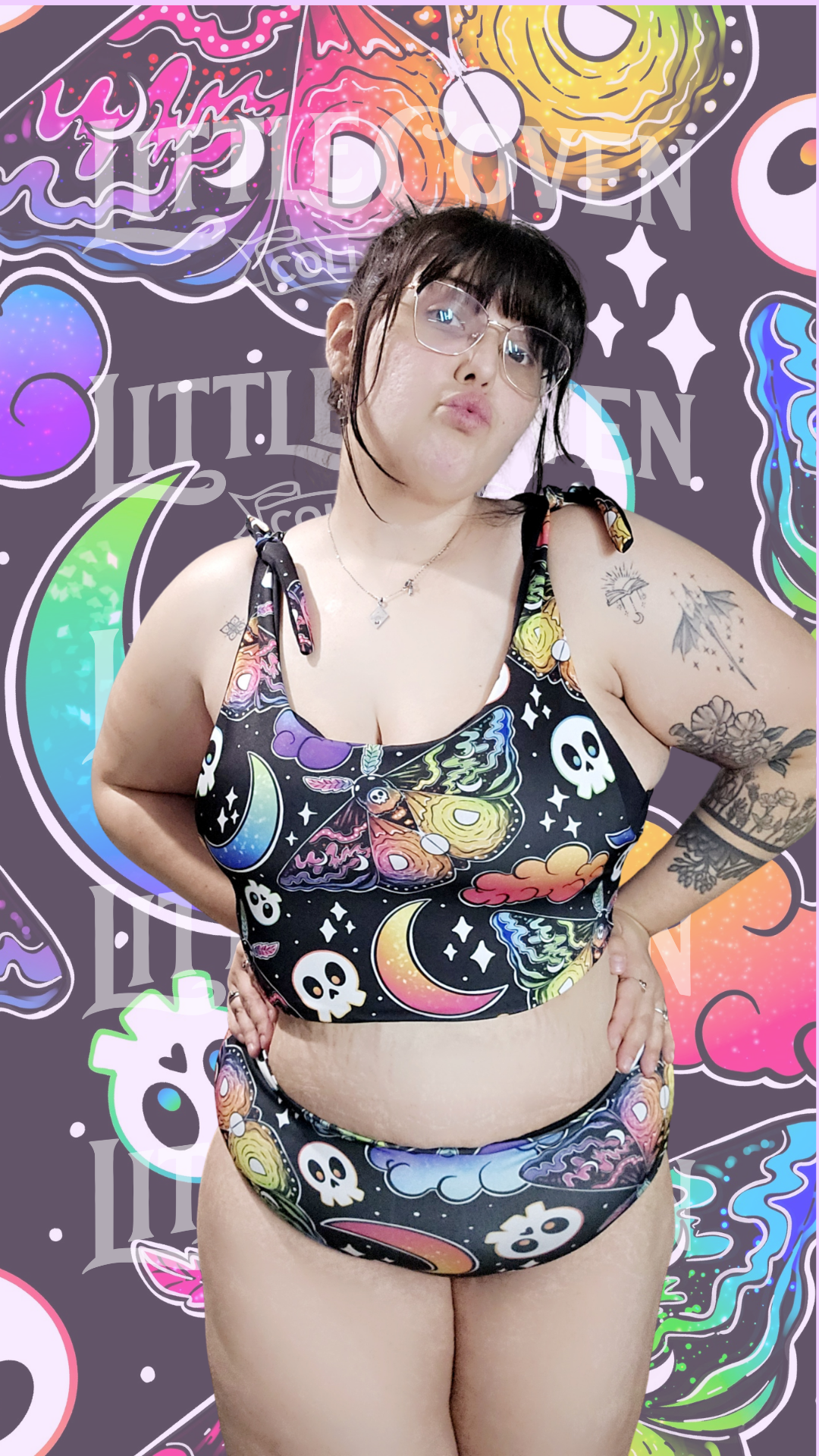 Luna Moth Summer | Handmade Set | Women's Flow Set| Women's Swimsuits | Witchy & Whimsical