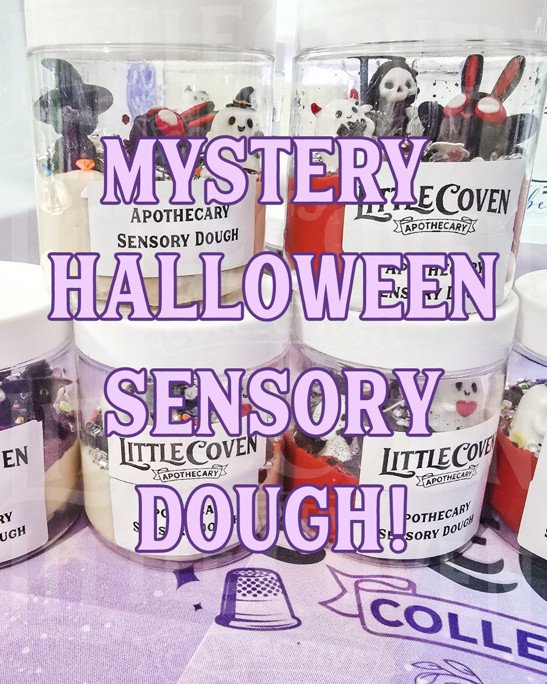Mystery Halloween Dough Jar | Sensory Jar| Play Dough