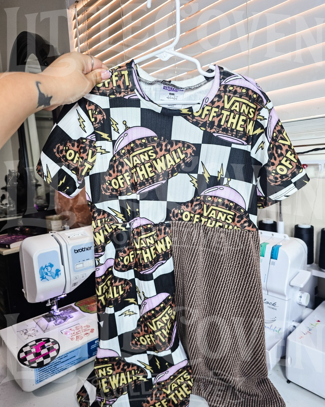 Leopard Van Tshirt Dress | Handmade Dress | Leopard & Checker | Alt Inspired | Kids Clothing