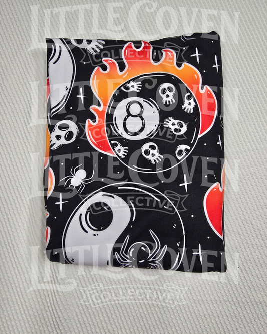 Eight Ball Fabric| On Hand Fabric| One Yard| Alternative Inspired| Fabric