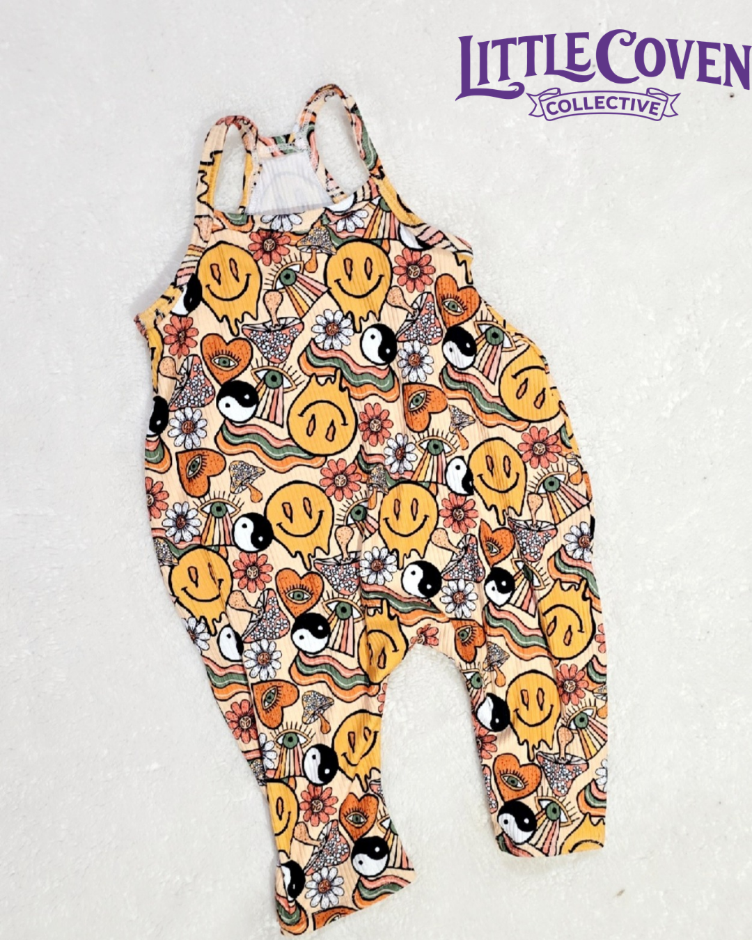 Groovy Romper| Handmade Terran Romper | One Piece |Alternative Inspired | Smile