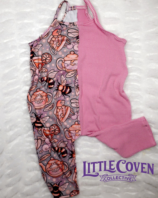 Beeutiful Terran Romper| Handmade Romper | Terran Romper |Witchy / Spring Inspired | Bee Tea Party