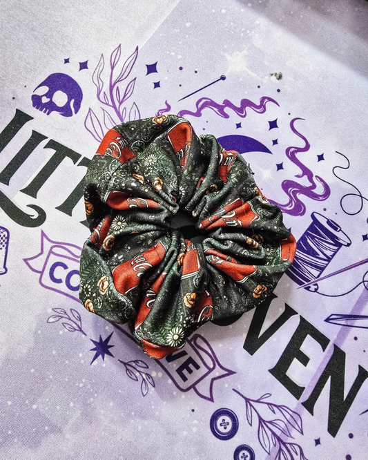 Floral Cola Scrunchie | Classic Size| Accessories|