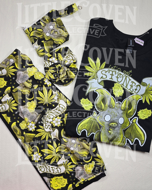Stoned Biker Set | Accessories | Pouch | Alternative Inspired | Scrunchie