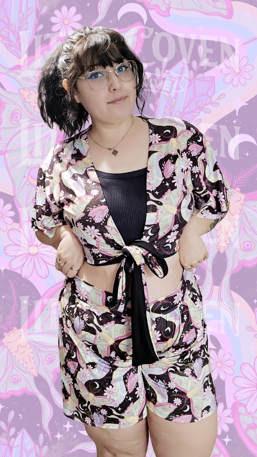 Luna Moth Summer | Handmade Set | Women's Flow Set| Women's Swimsuits | Witchy & Whimsical