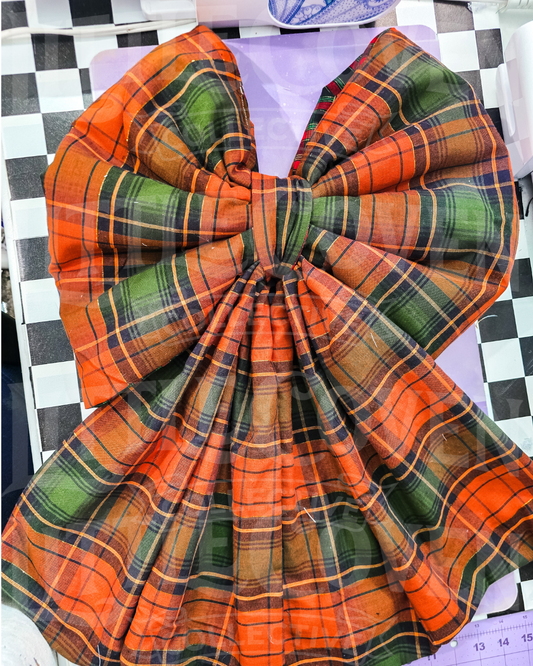 Bow Wreath | Reversible | Fall to Christmas | Plaid