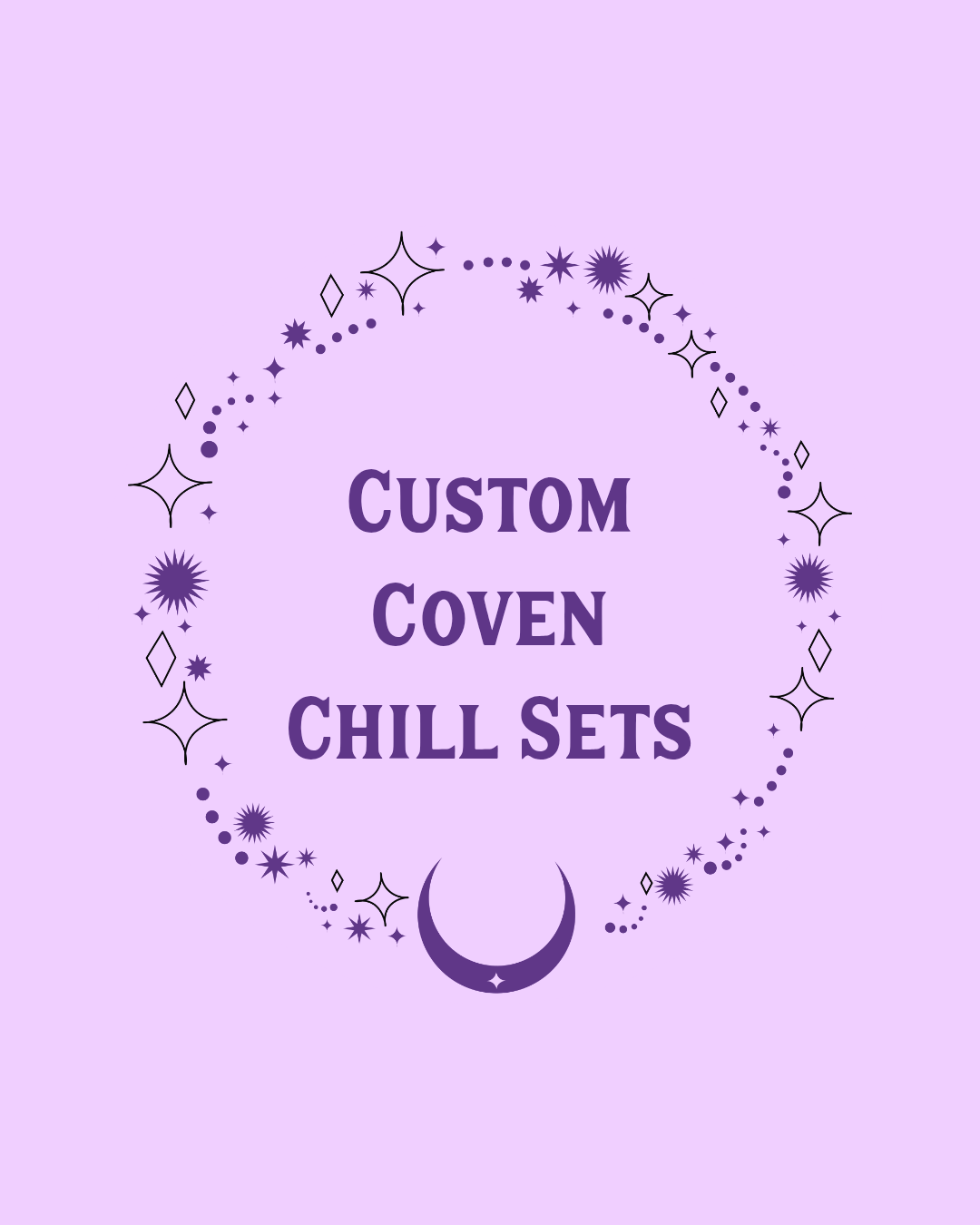 Custom Coven Chill Set| Handmade Set | Women's Chill Set| Alternative / Witchy / Character Inspired | Color Block